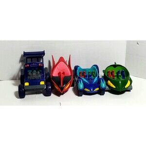 PJ Masks Vehicles Lot Cat-Car Owl-Glider Gekko-Mobile Night Ninja STEM Toy Set